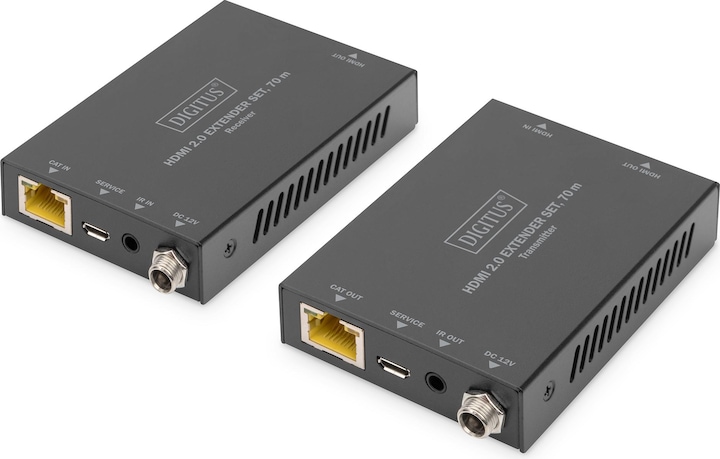 Digitus Set extender HDMI, 4K/60Hz, 70 m (Interruttore video)