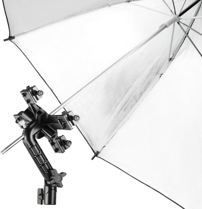 Produktbild Walimex 4f. Blitzhalter inkl. Softbox 90x90cm (Softbox, 90 cm)