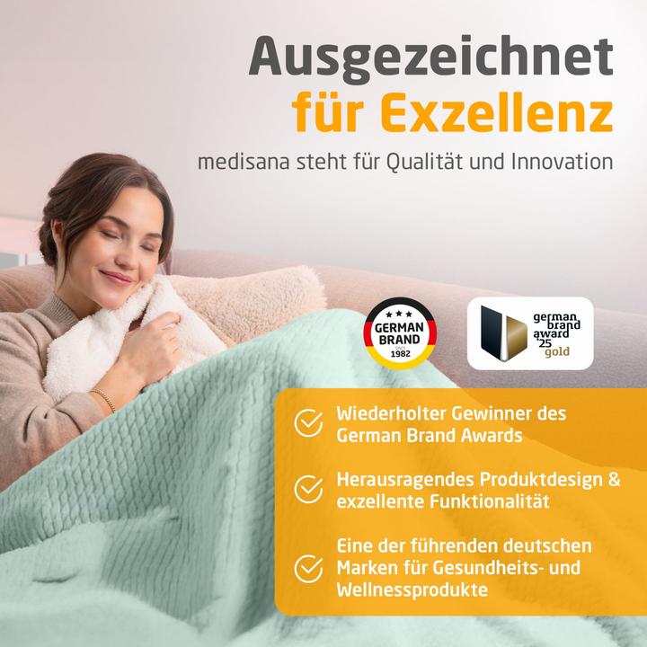 Productafbeelding Medisana HB 417 Kuschelheizdecke salbeigrün