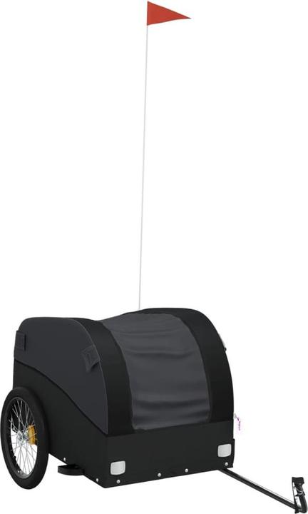 Produktbild VidaXL Fahrradanhänger Schwarz 45 kg Eisen,Farbe