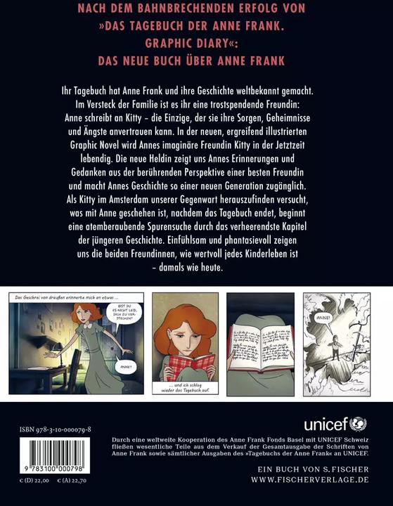Actual product image Wo ist Anne Frank – Eine Graphic Novel (German, Ari Folman, Klaus Timmermann, Lena Guberman, Ulrike Wasel, 2022)