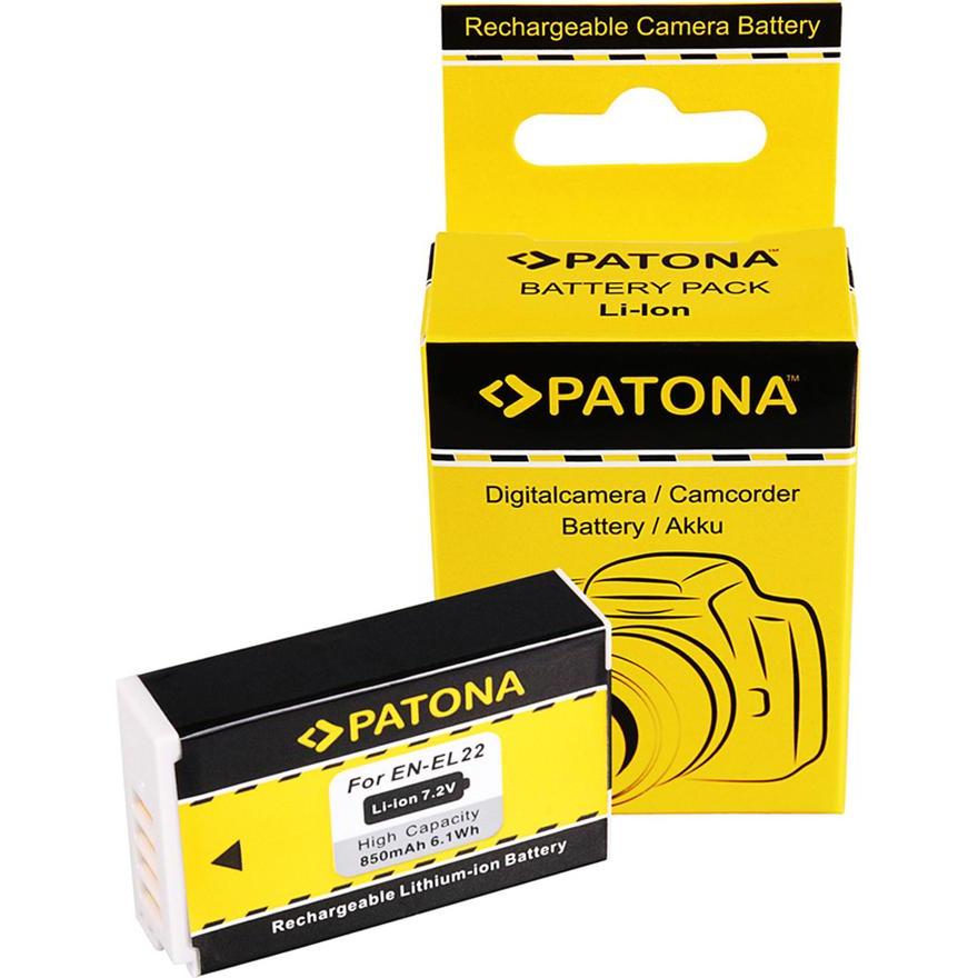 Patona Batteria f. Nikon EN-EL22 ENEL22 NIKON 1 J4 NIKON 1 S2 (Batteria della fotocamera), Alimentatore fotocamera