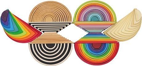 Actual product image Grimm's Construction panels pastel