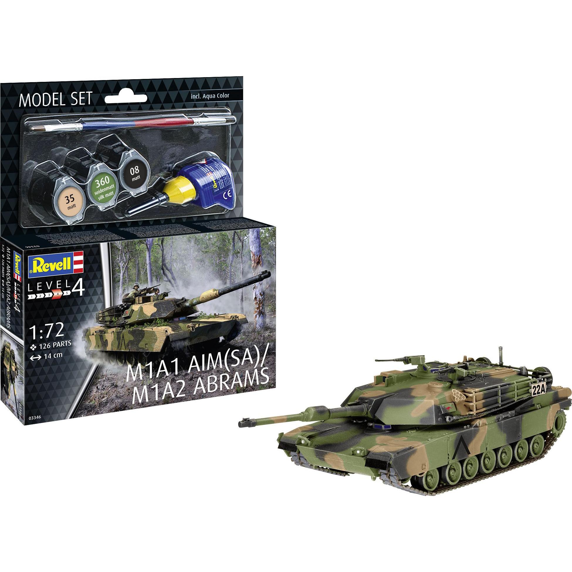 Revell Model Set M1A1 AIM(SA)/ M1A2 Abrams