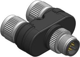 Immagine prodotto RS PRO Y-SPLITTER I/P M12 MASCHIO 8 PIN, O/P 2X M1
