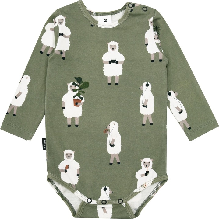 Actual product image Hebe Bodysuit with sheep print (74)