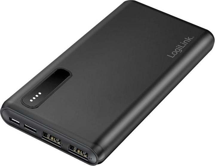 Image du produit LogiLink Powerbank PA0311 noir, 8000 mAh, 2x USB-A, câble 2 en 1 (8000 mAh, 12 W, 29.60 Wh)