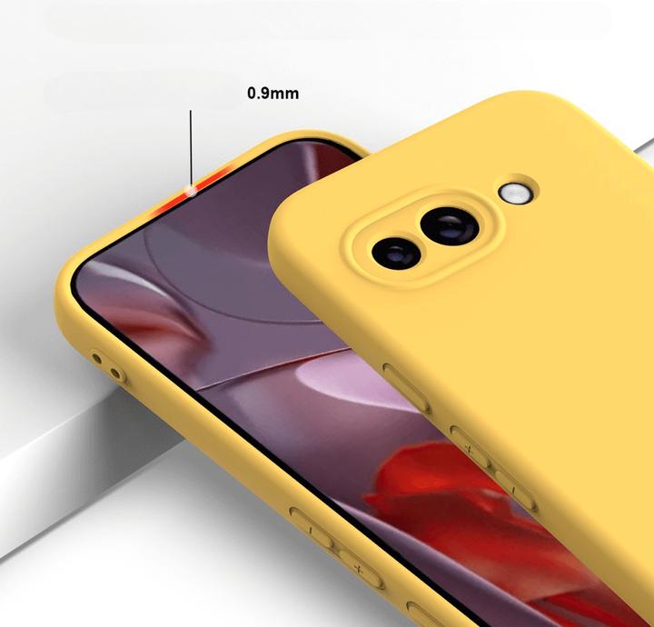 Actual product image Cover-Discount Google Pixel 9a - Silikon Gummi Hülle mit Riemen (Google Pixel 9a)