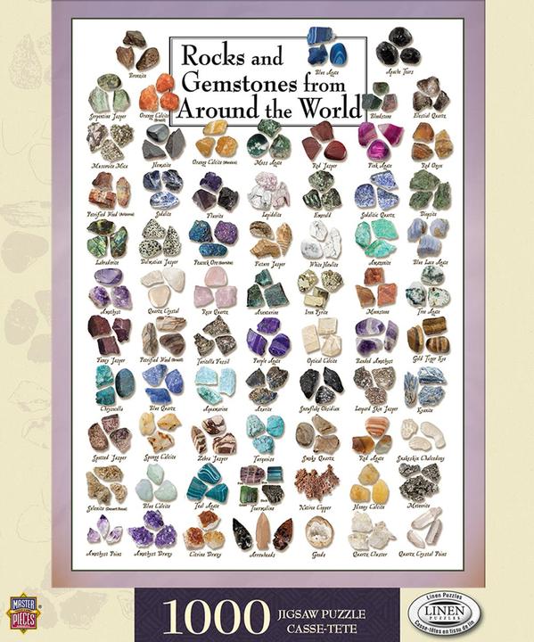 Actual product image MasterPieces Puzzle Company Puzzle 1000 pieces Gemstones (1000 pieces)