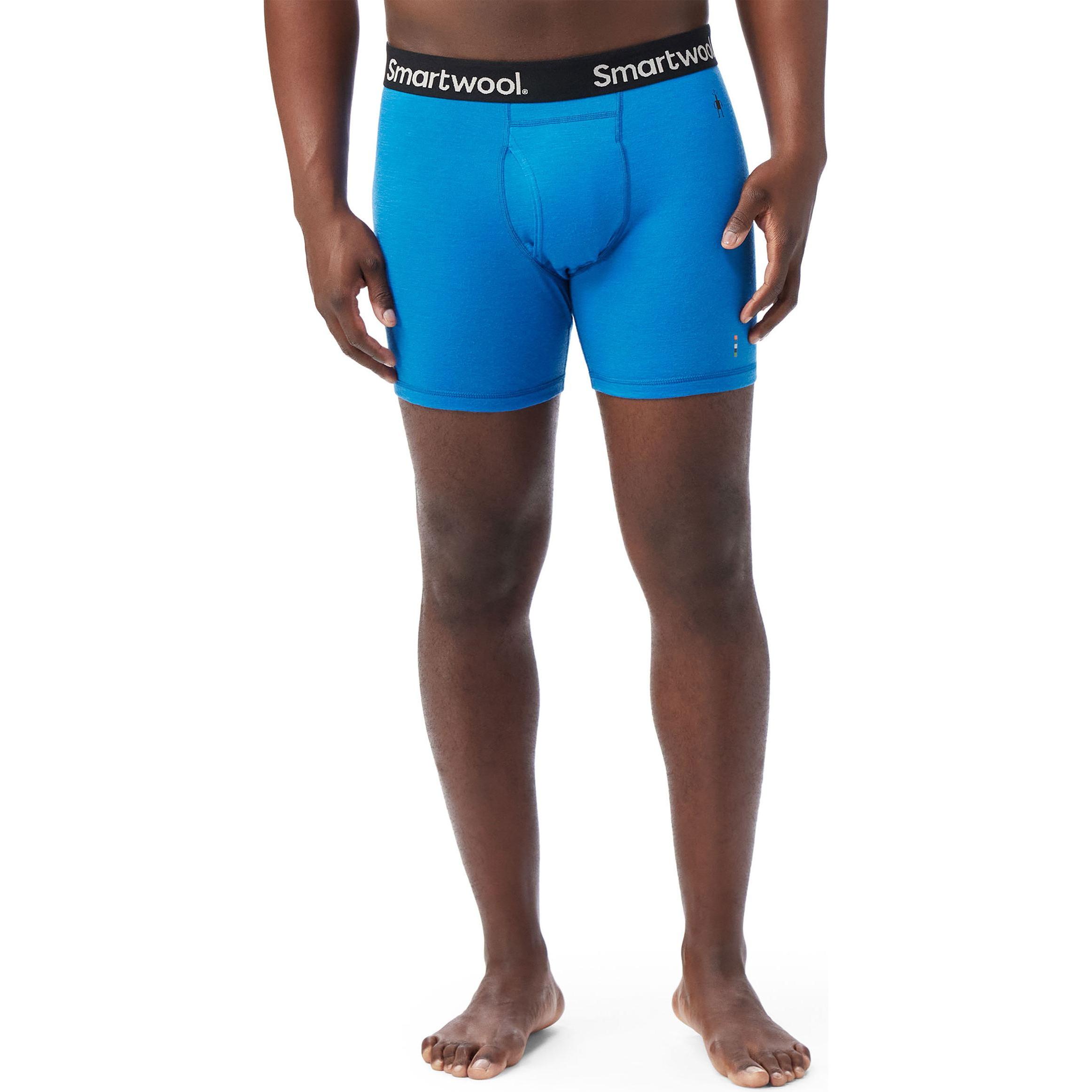 Thumbnail - Smartwool, Herren, Funktionsunterhose, Merino Boxer Brief Boxed (L), Blau, L