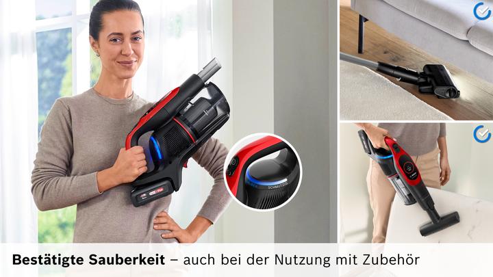 Actual product image Bosch Hausgeräte Akku-Staubsauger, Unlimited 9 ProAnimal, Rot