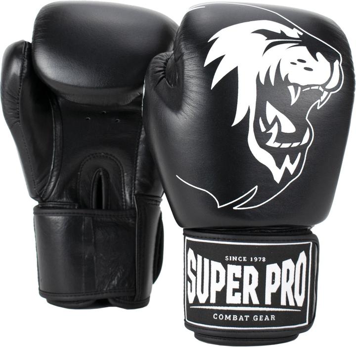 Actual product image Super Pro Combat Gear Warrior Leather Boxing Gloves (8 OZ, L)