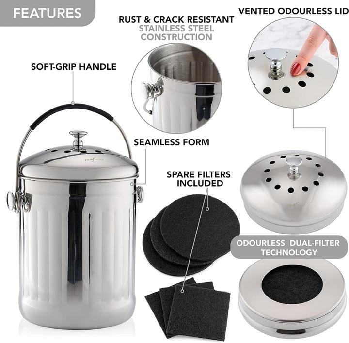 Produktbild Red factor Kompostbehälter für Küche (5 l)