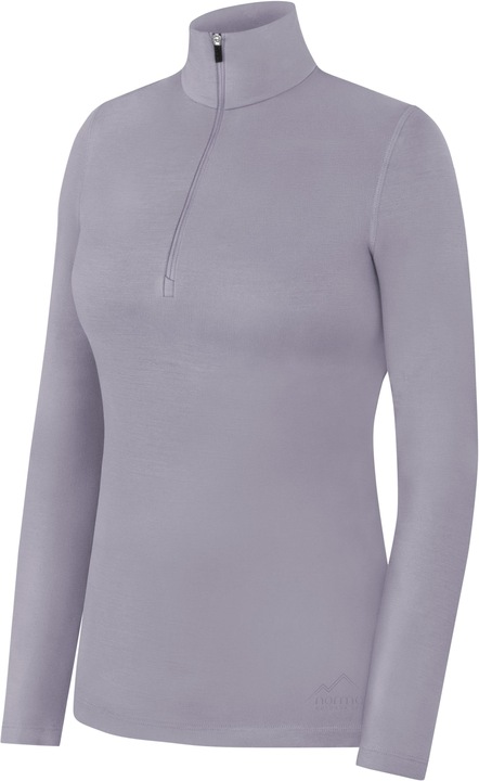 Actual product image Normani Damen Merino Langarm mit 1/4 Zipper „Launceston“ - 9669 (XL)