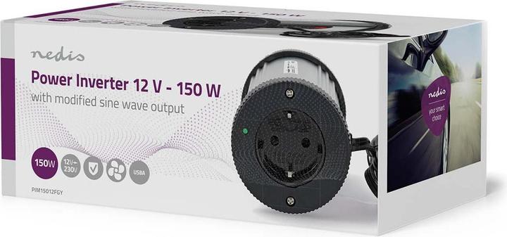 Actual product image Nedis Power Inverter änderte Sinus-Wellen - Eingangsspannung: 12 V DC - Geräteausgangsanschluss: Typ