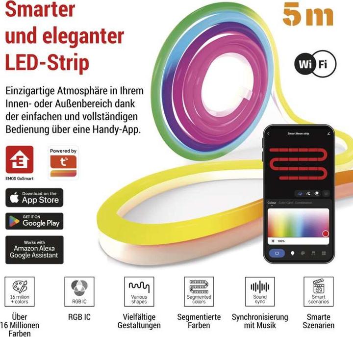Produktbild Emos Gosmart LED Neon Strip 5m (500 cm)