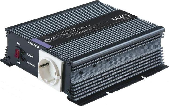 Actual product image RND DC/AC inverter 12V 600W Socket type F (CEE 7/3) with earthing contact
