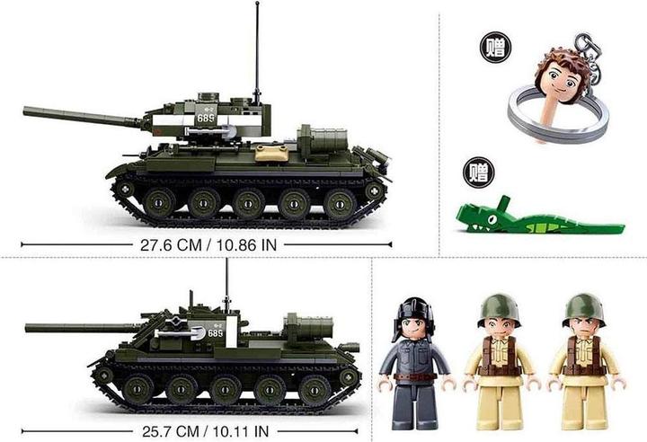 Actual product image Sluban WWII - T34 / 84 Allied tank destroyer