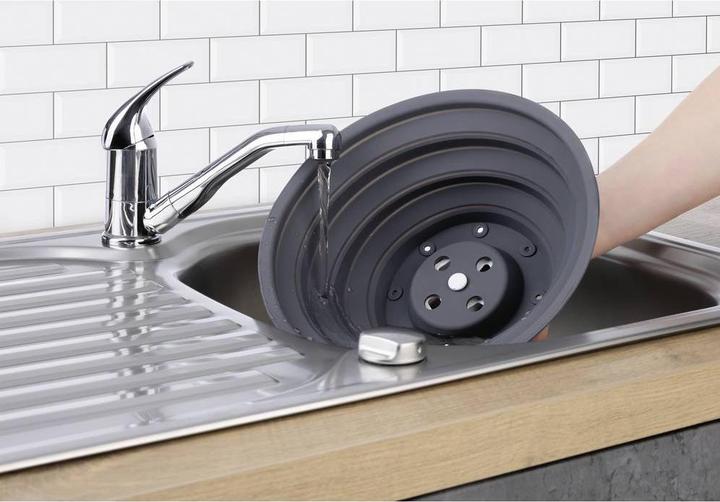 Produktbild KitchBo Mikrowellenhaube Faltbar 7 cm, Grau