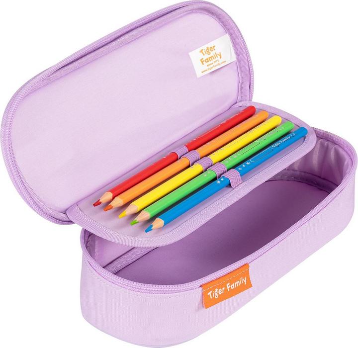 Actual product image Tiger Family Pencil case TGAS-008C01, 110 mm x 240 mm, pink