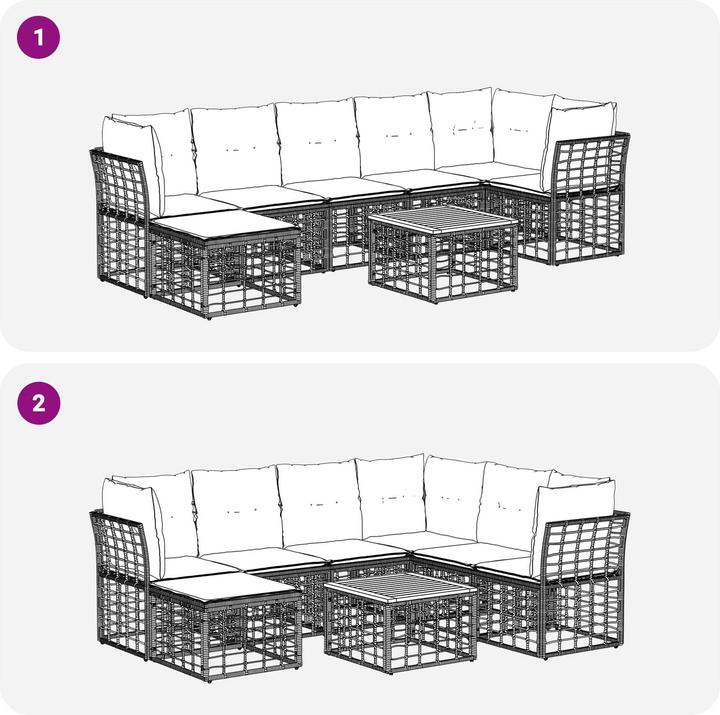 Produktbild vidaXL Gartenmöbel