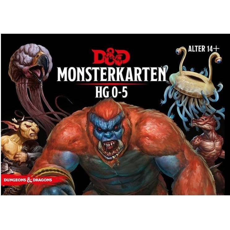 Ulisses Spiele Dungeons & Dragons - Monsterkarten 0-5, Kartenset, laminiert, 178 Karten, ab 14 Jahren (DE-Ausgabe) (Deut...