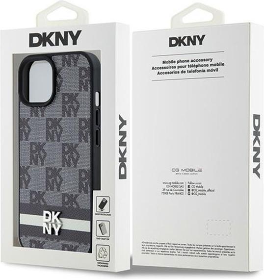Image du produit DKNY DKHCP14SPCPTSSK iPhone 14 / 15 / 13 6.1" czarny/black hardcase Leather Checkered Mono Pattern & (Apple iPhone 13, Apple iPhone 14, Apple iPhone 15)