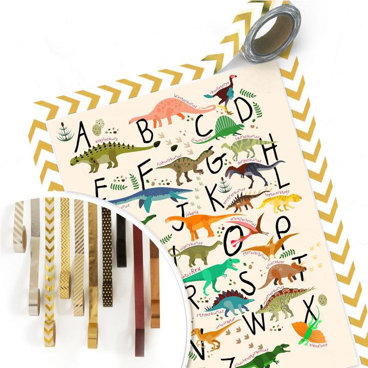 Produktbild Trenddeko Dinosaurier Alphabet (60 x 80 cm)