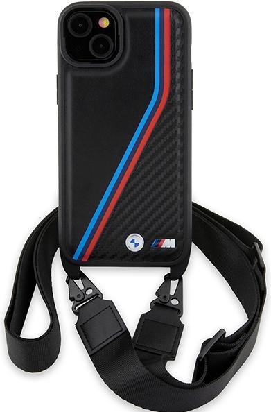 Immagine prodotto BMW BMHCP15S23PSVTK Custodia rigida per iPhone 15 / 14 / 13 czarny/nero M Edition Carbon Tricolor Lines (Apple iPhone 13, Apple iPhone 14, Apple iPhone 15)