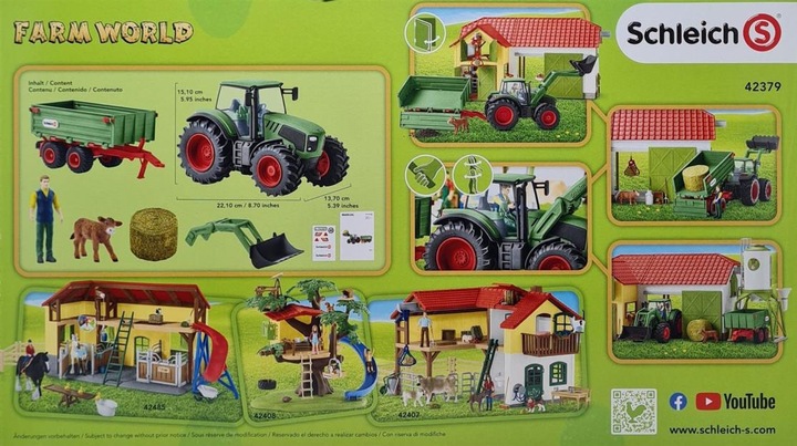 Actual product image Schleich Tractor with trailer