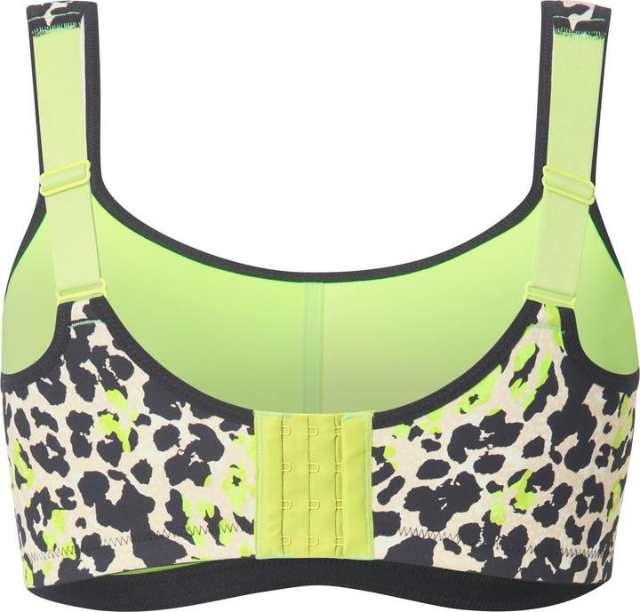 Produktbild Ulla Popken Sport-BH, Leomuster, bügellos, Cup C - E (115 C)