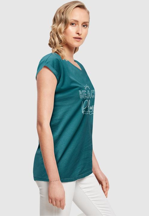 Produktbild Merchcode Ladies Beach Please Extended Shoulder Tee - 112615 (4XL)