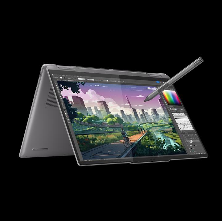 Actual product image Lenovo Yoga 7 (14", AMD Ryzen 7 8840HS, 16 GB, 1000 GB, DE)