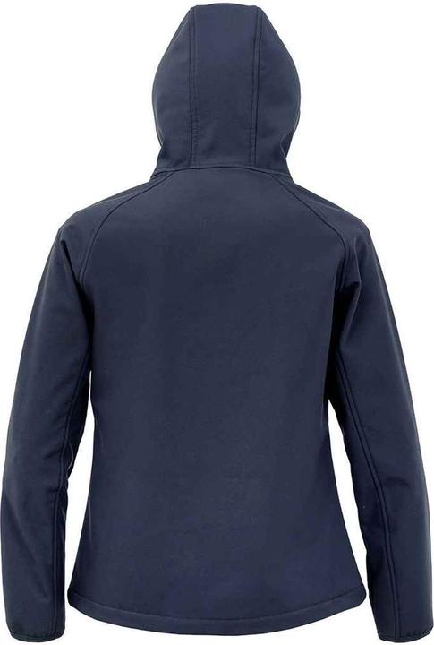 Actual product image Result Womens/Ladies Hooded 3 Layer Printable Soft Shell Jacket (XXL)