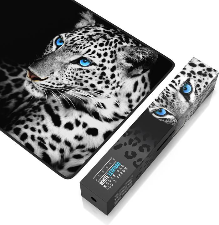 Actual product image Titanwolf Gaming Mouse Pad, 900 x 400mm XXL Speed Gaming Mouse Mat, Mousepad Extra Large Surface, White (XXL)