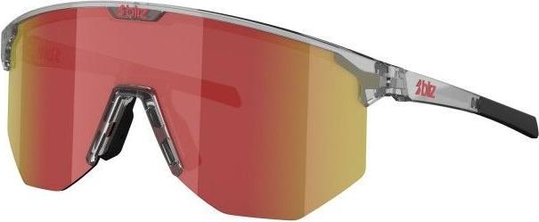 Transparent DARK GREY, Brown w Red Multi