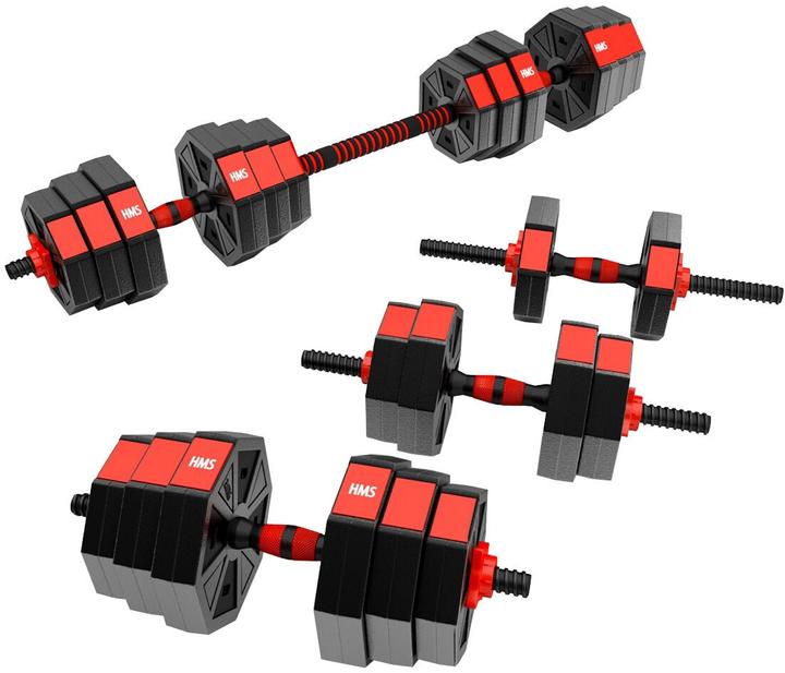 Produktbild HMS Sgc20 Barbell Und Hantels Composite 20 kg (4 x 2 kg, 4 x 1.5 kg, 4 x 1.25 kg)