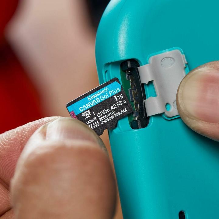 Actual product image Kingston Canvas Go! Plus +Adapter (512 GB, microSD, microSDXC, U3, UHS-I)