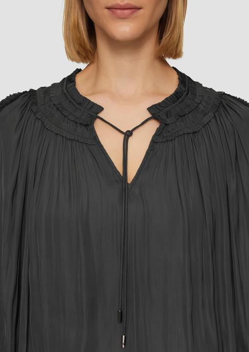 Produktbild s.Oliver Bluse Tunika-Bluse mit Rüschen-Details (36)