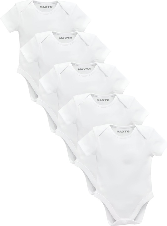 Maxte Baby Body Anzug Kurzarm Unisex 5er-Pack