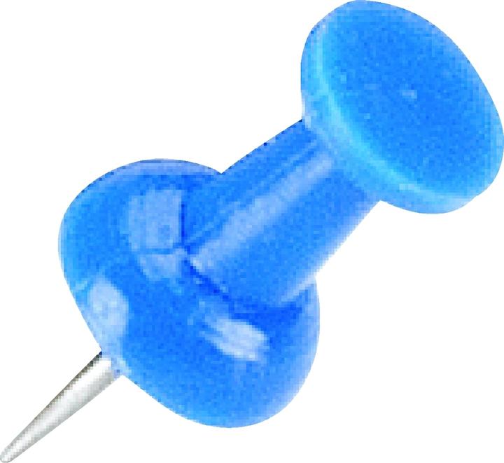 Produktbild Legamaster Pinnadel Blau, 50 Stück (50 Stück, 165 mm)