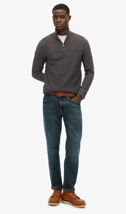Produktbild Superdry Texturierter Baumwollpulli mit Stehkragen (S)