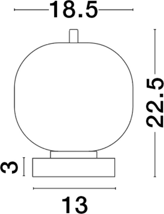 Productafbeelding Nova Luce LATO tafellamp E14 zwart 22,5x18,5cm 9624085 (E14)