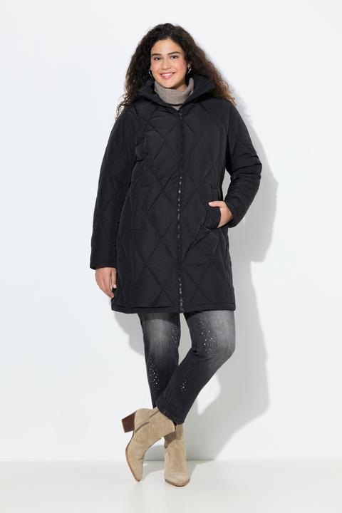 Image du produit Ulla Popken Manteau HYPRAR à capuche, matelassé et imperméable (46, 48)