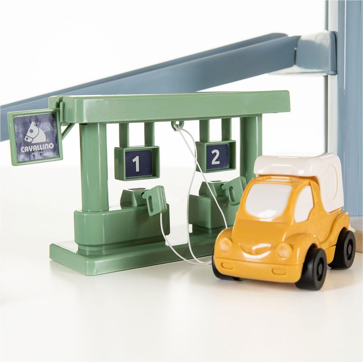 Actual product image Polesie Cavallino Luxusgarage mit Autos in Pastellfarben