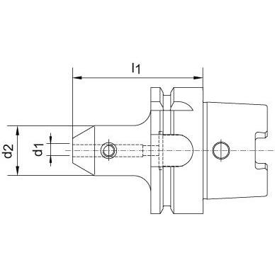 Thumbnail - Magni, Zubehör Maschine, Flächenspannfutter DIN69893A HSK-A63 20x120mm FORTIS