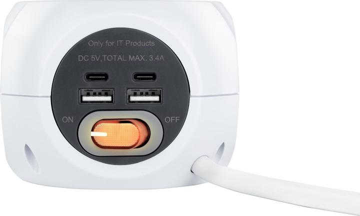 Actual product image Nanocable 10.37.0001 Charger for mobile devices White Indoor (2 ports)