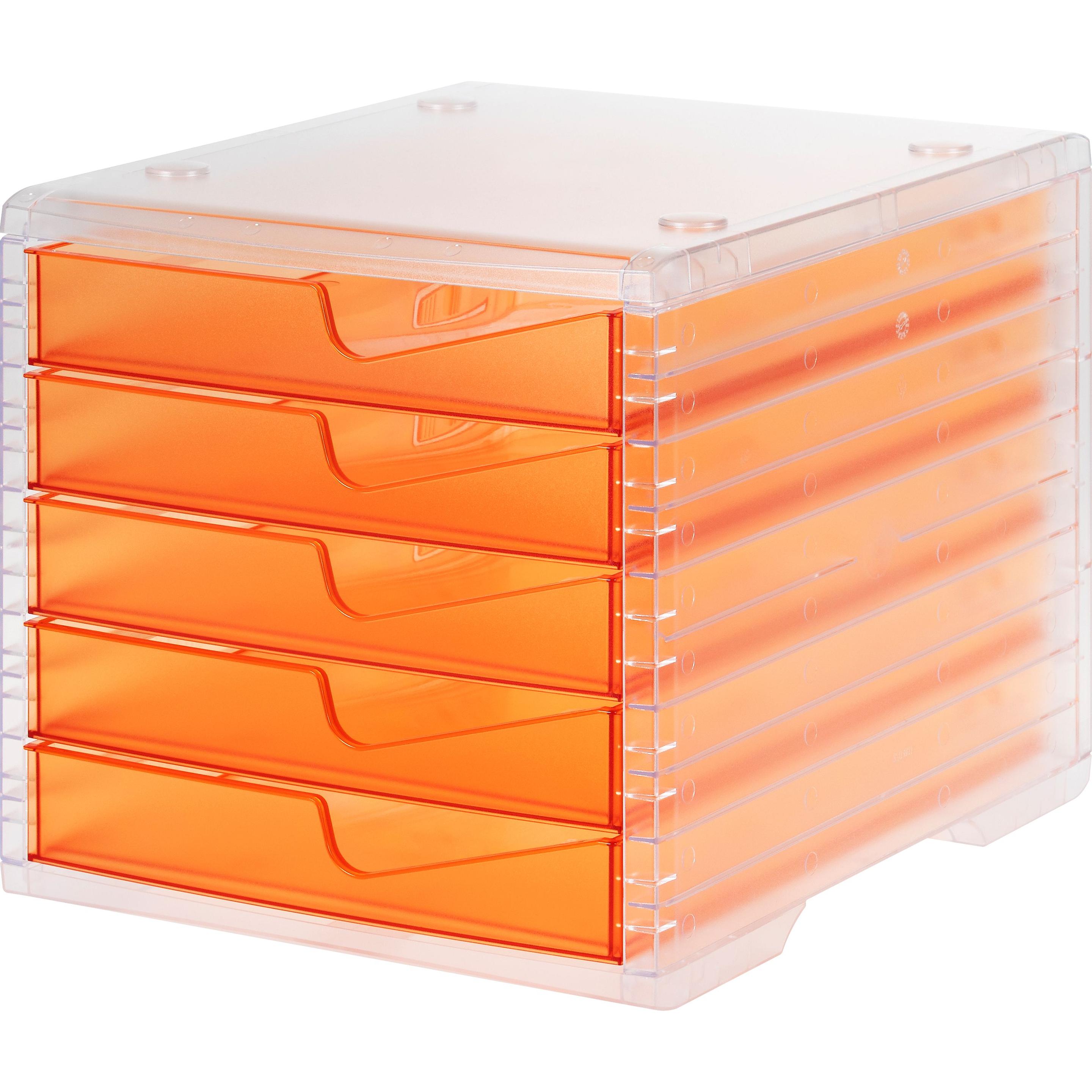 Styro, Dokumentenablage, Schubladenbox styroswingbox light apricot DIN C4 mit 5 Schubladen (C4)