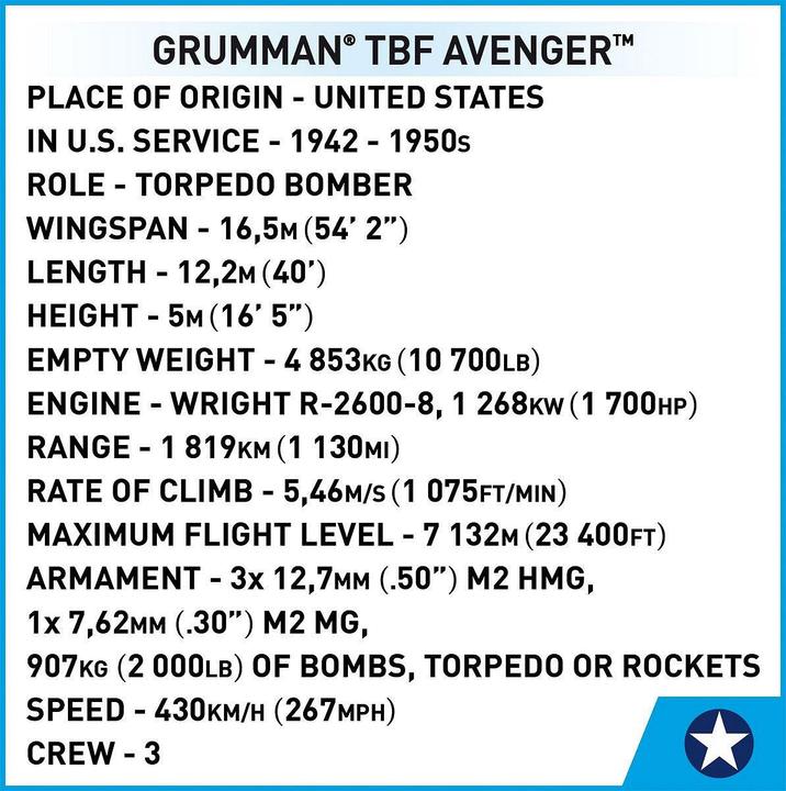 Produktbild Cobi Grumman TBF Avenger / 392 pcs.