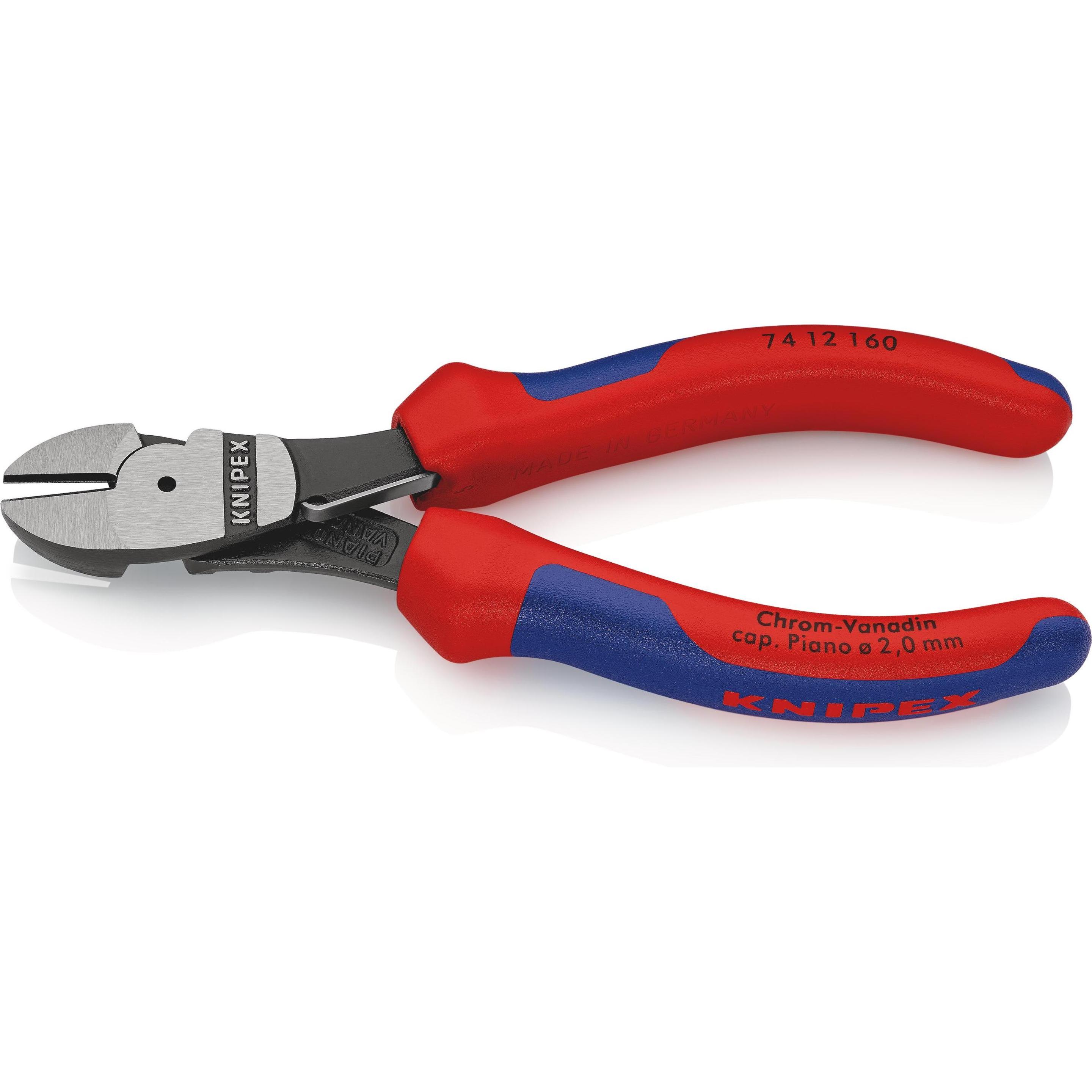 Knipex, Bolzenschneider + Seitenschneider, Kraft-Seitenschneider (160 mm)